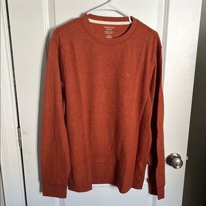 NWT American Eagle Outfitters Men's Burnt Orange Crewneck Sweater